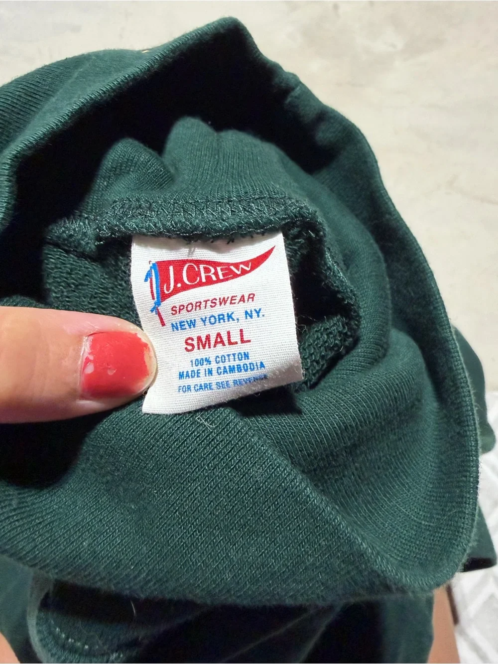 J. Crew sportswear vintage Dark Green Turtleneck Sweater small